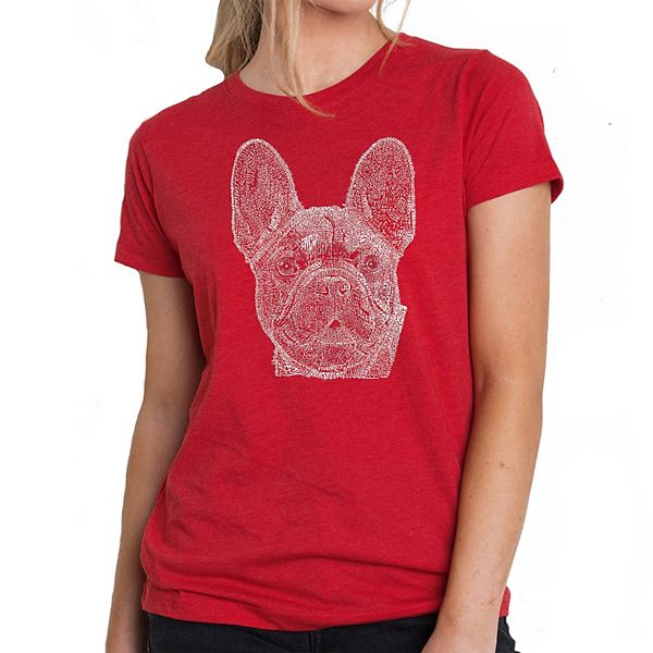 

Футболка с принтом French bulldog La Pop Art, Red