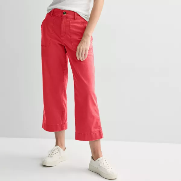 

Женские брюки с накладными карманами Sonoma Goods For Life, цвет hawaii rose