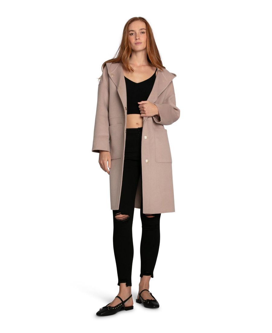 

Женское пальто с капюшоном для воскресного утра Belle & Bloom, No Color