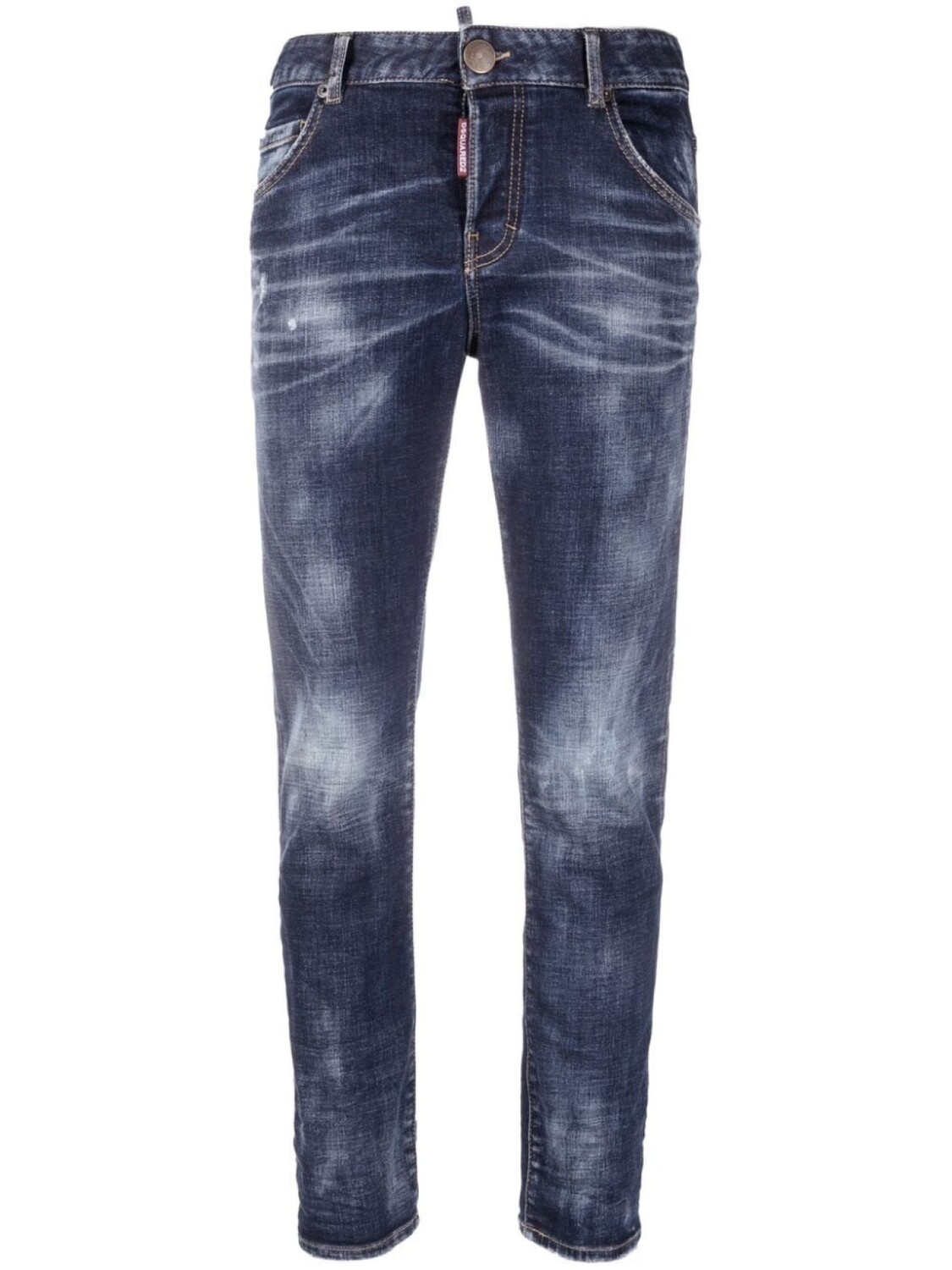 

Dsquared2 bleached-effect skinny jeans, синий