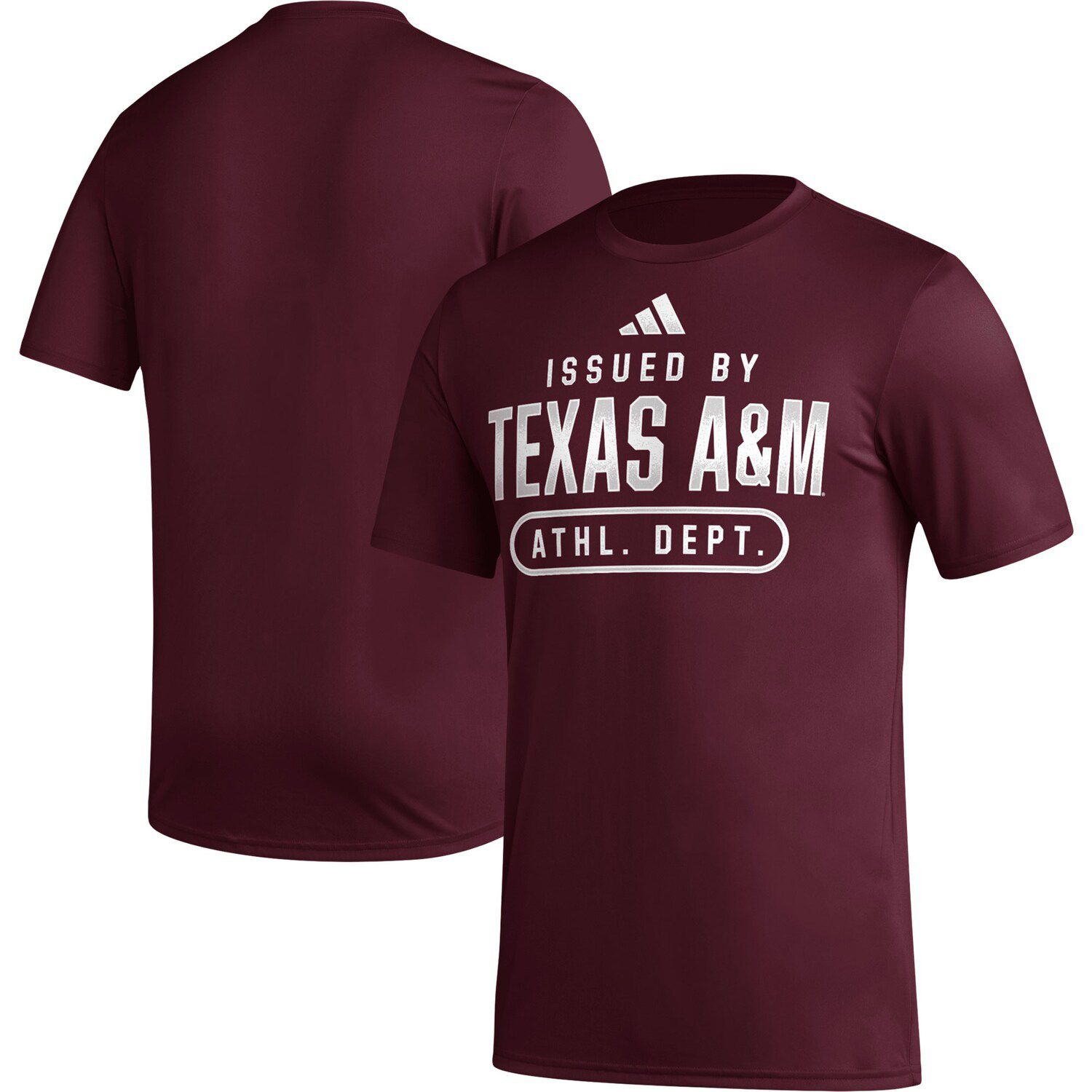 

Мужская темно-бордовая футболка Texas A&M Aggies Sideline AEROREADY Pregame adidas, Красный, Мужская темно-бордовая футболка Texas A&M Aggies Sideline AEROREADY Pregame adidas