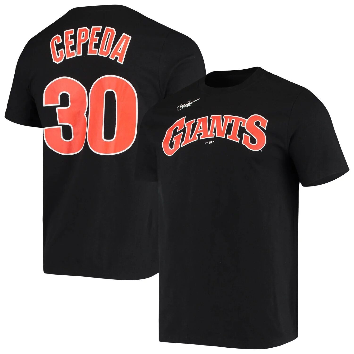 

Мужская черная футболка Orlando Cepeda San Francisco Giants с именем и номером Nike, Черный, Мужская черная футболка Orlando Cepeda San Francisco Giants с именем и номером Nike