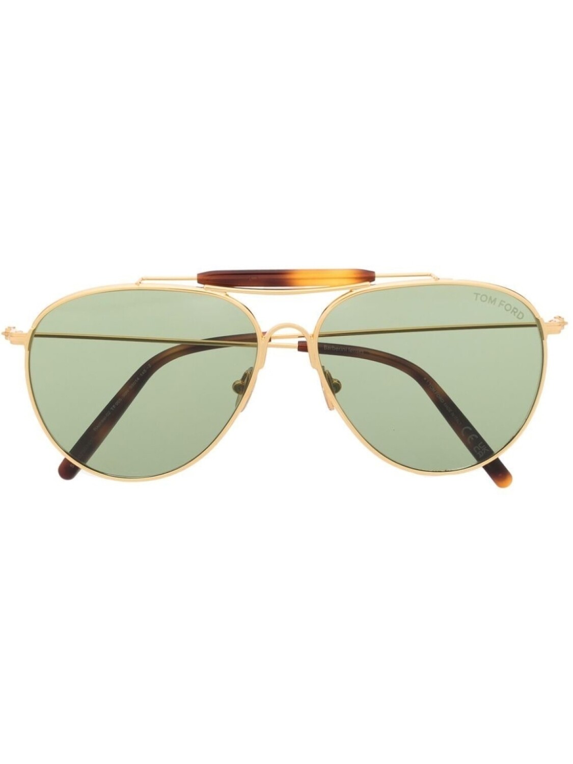 

TOM FORD Eyewear солнцезащитные очки-пилоты, золотистый
