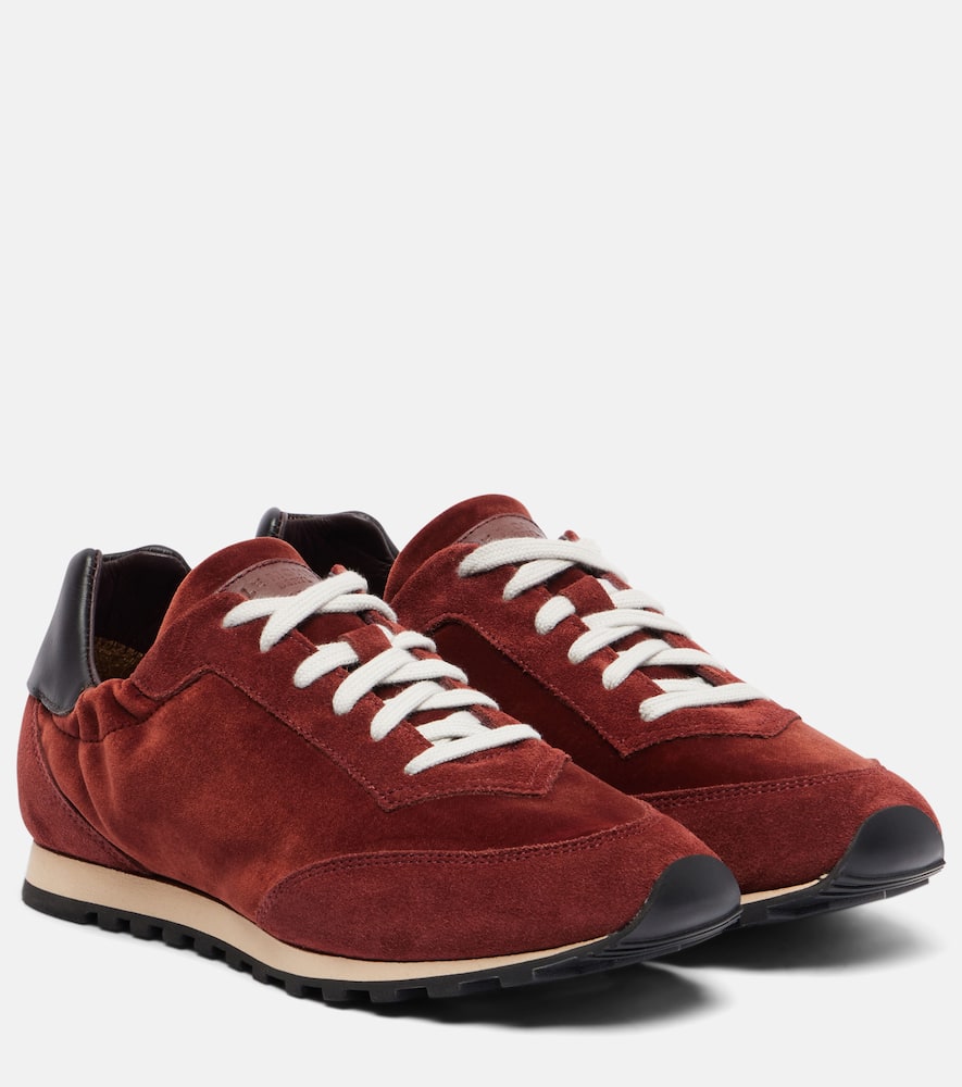 Кроссовки Slim Runner с отделкой из замши Le Monde Béryl, Burgundy