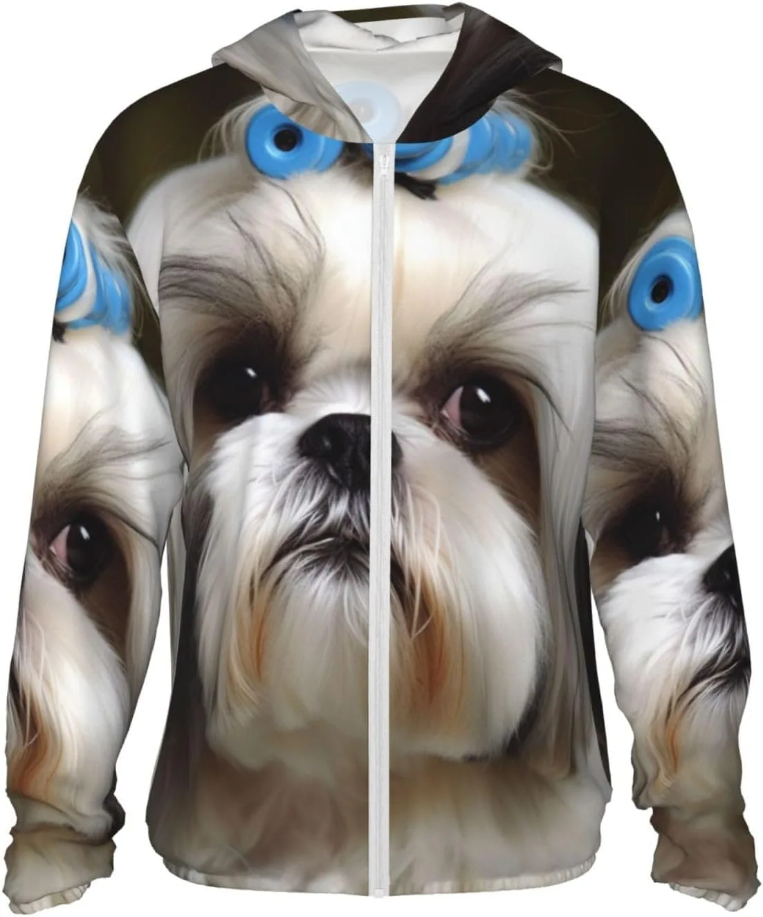 

Мужская футболка с защитой от солнца UPF 50+ Shih Tzu Dog, легкий лонгслив BWLHJKE