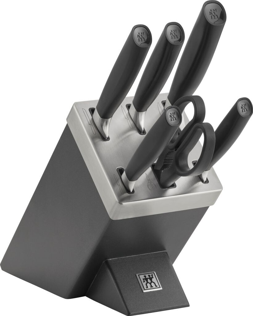 Набор ножей самозатачивающихся Zwilling All Star, 7 предметов, антрацит/черный глянцевый