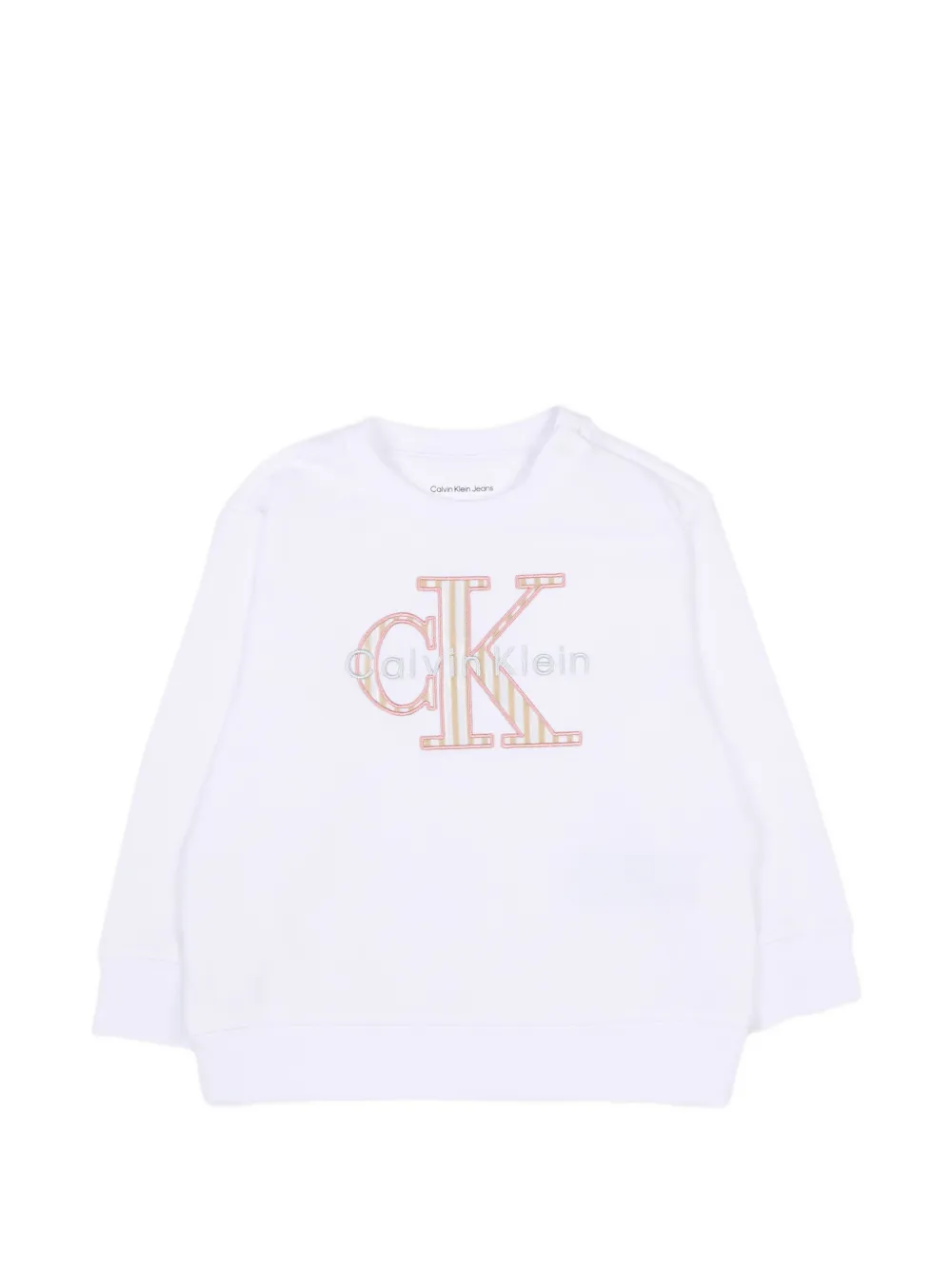 

Свитшот с логотипом Calvin Klein Kids, белый