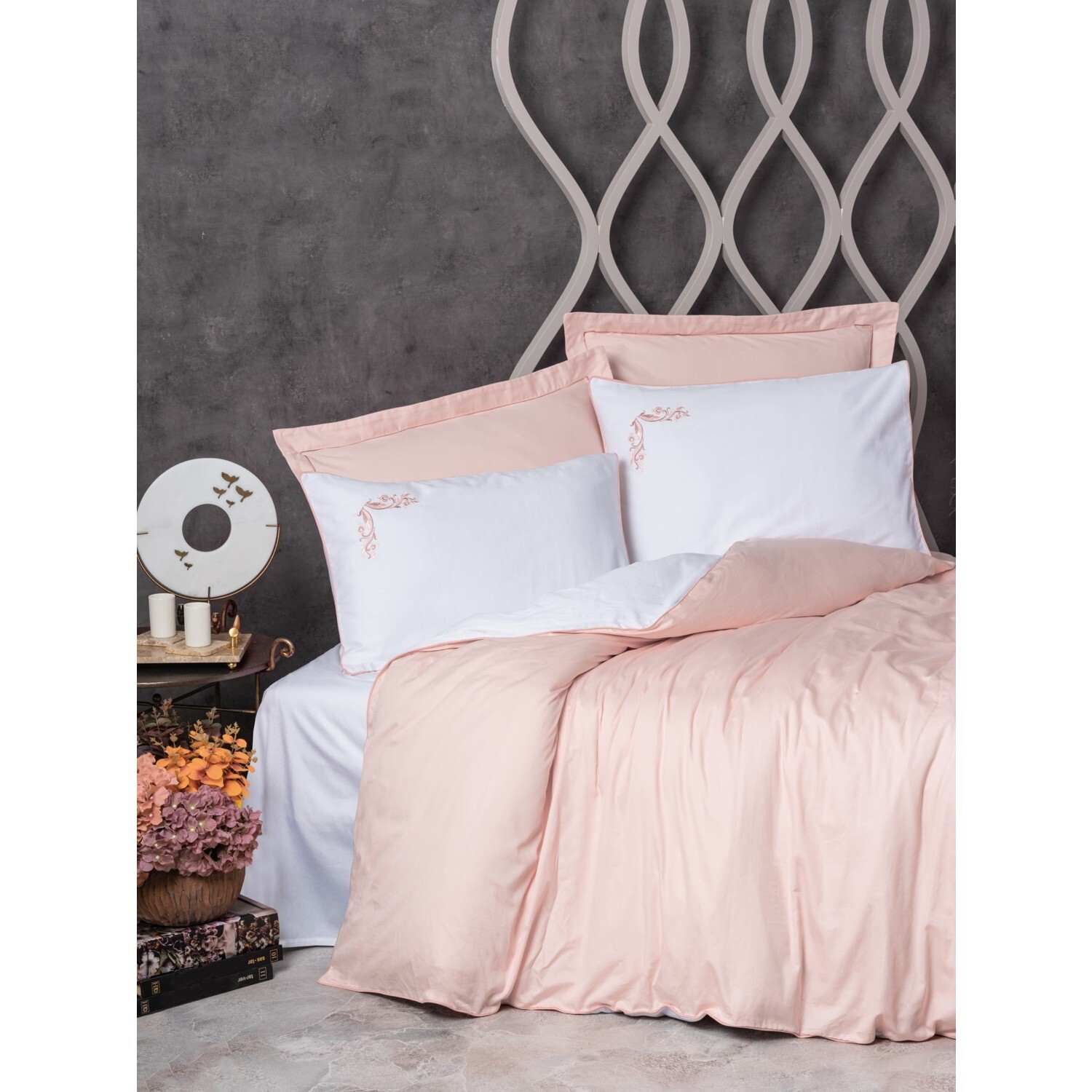 

Комплект постельного белья из хлопка Box Elite Satin Melinda Pink