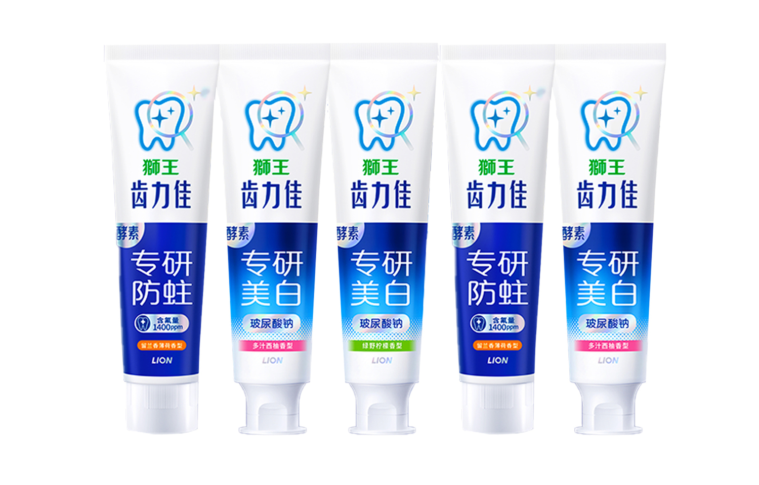 

Набор зубной пасты King Tooth Power Plus для свежести дыхания, шесть штук LION