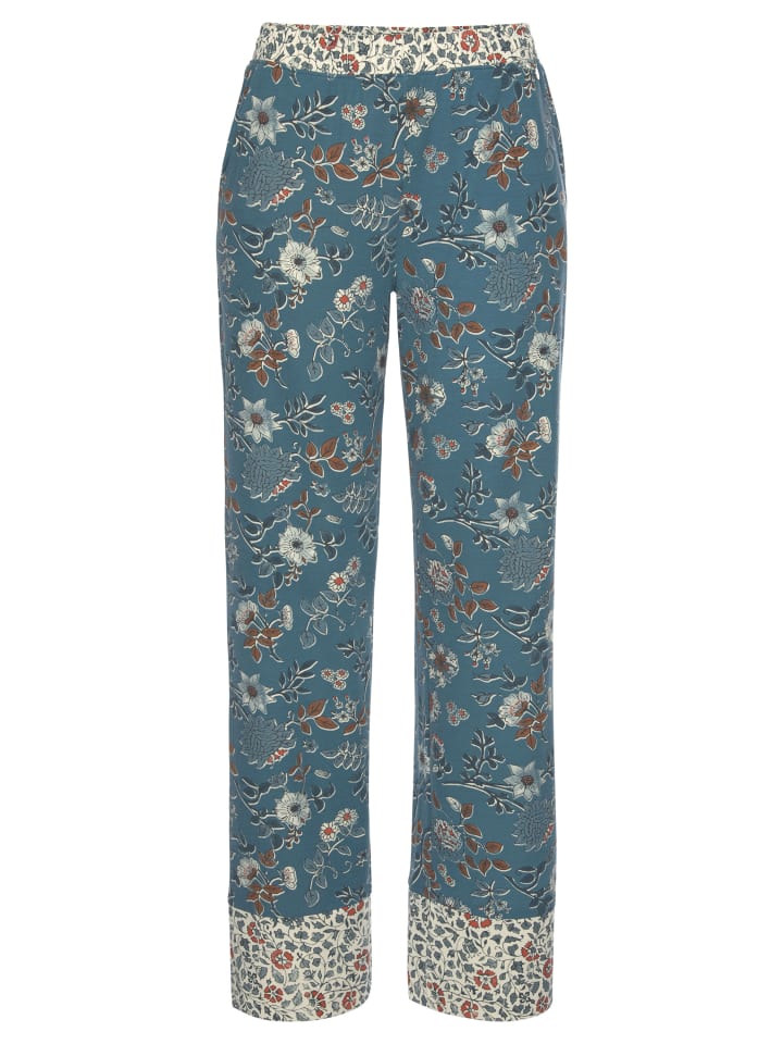 

Пижамные штаны дымчато-голубого цвета с экрю LASCANA