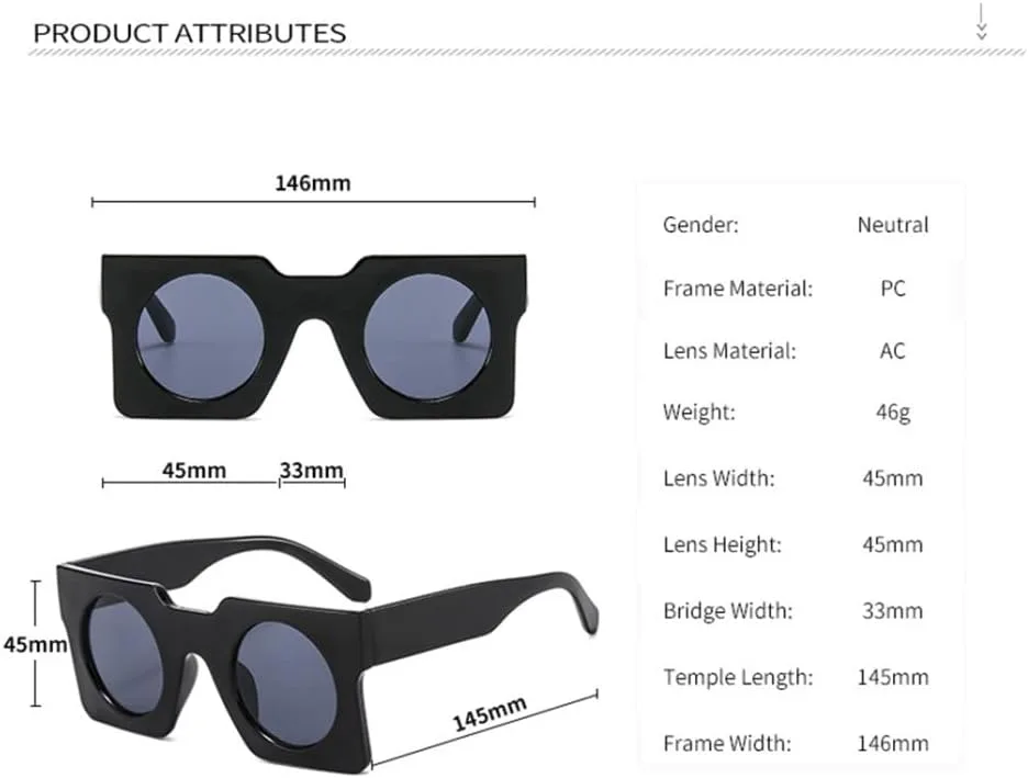 

Солнцезащитные очки в стиле ретро с защитой от УФ-излучения UV400 в панк-стиле, в оправе для женщин и мужчин, с круглыми линзами, черные и синие LANGSER, 5