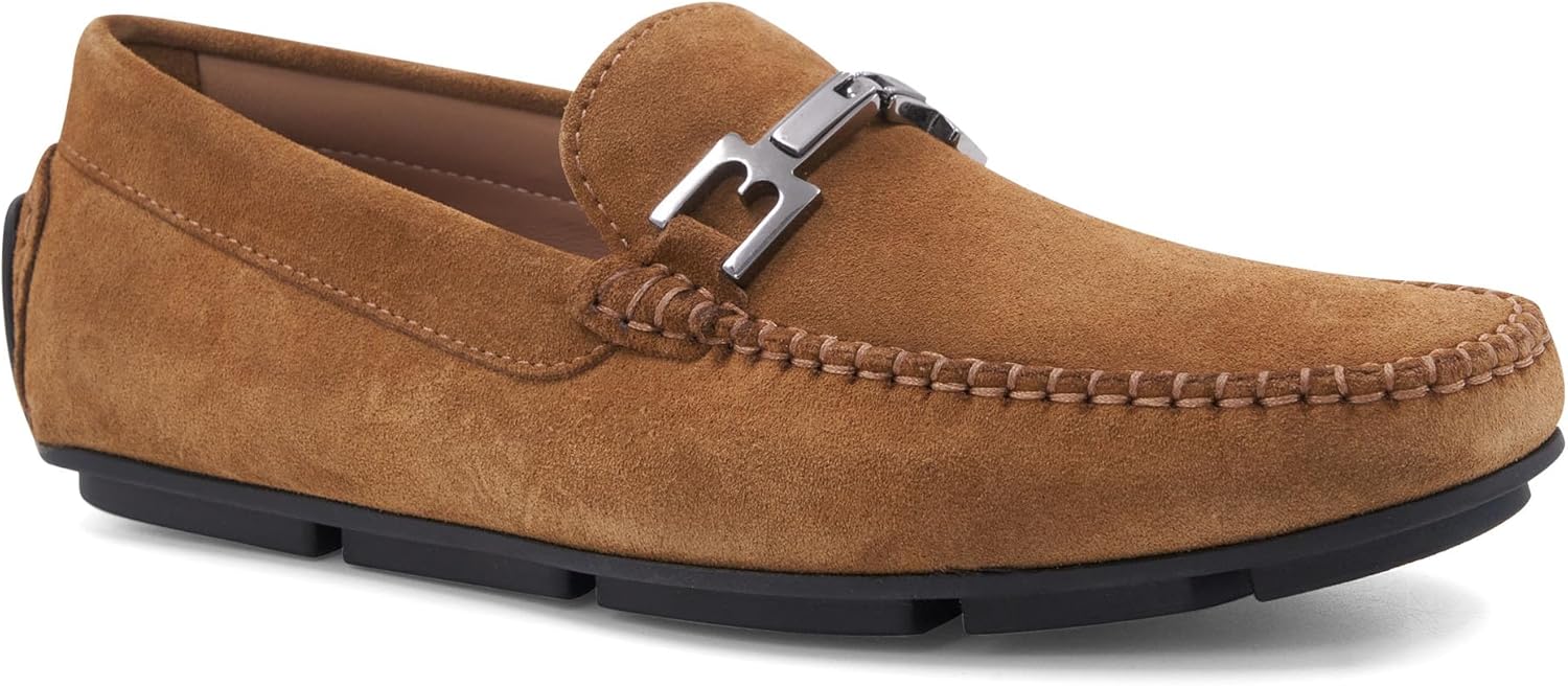 

Мужские лоферы Bruno Magli Taso с пряжкой, Cognac Suede