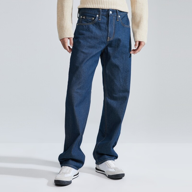 

Джинсы прямые мужские Calvin Klein Jeans в стиле ретро, темно-синий