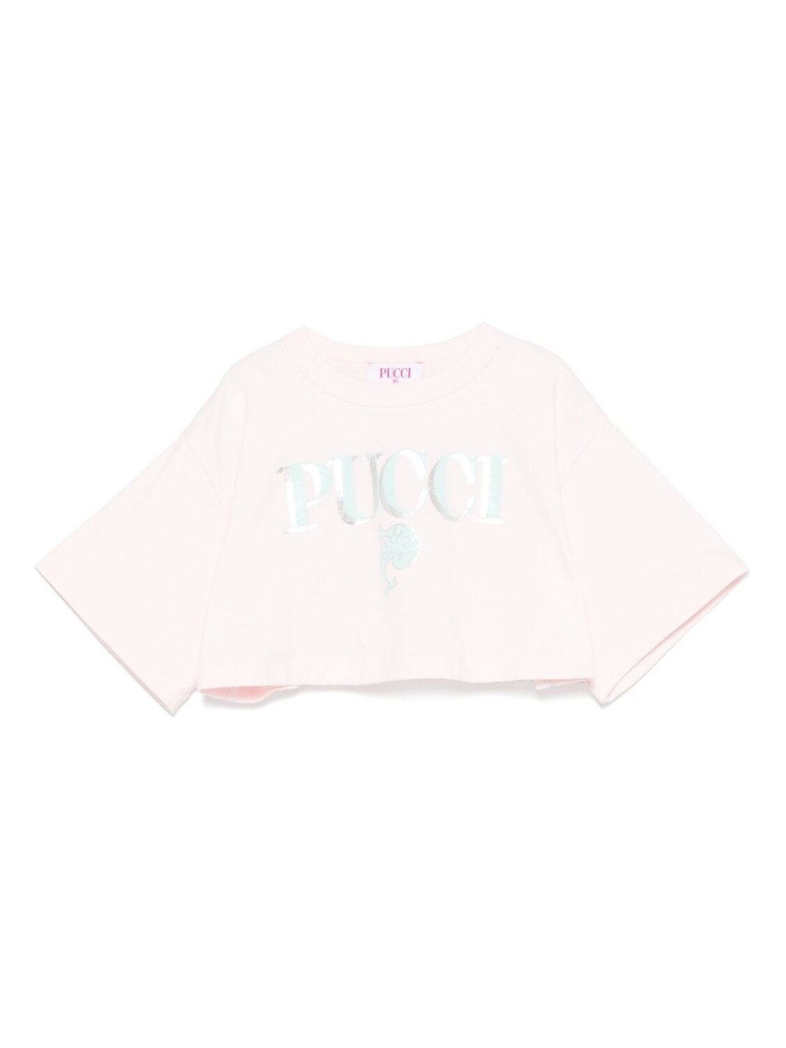 

PUCCI Junior футболка с логотипом, розовый