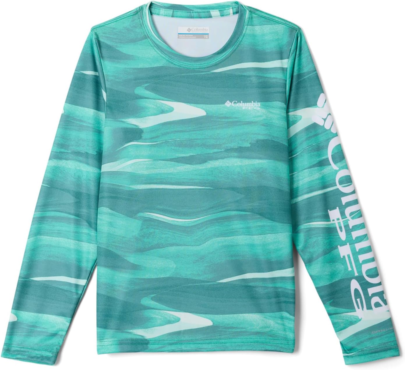 

Columbia Boys Super Terminal Tackle с длинным рукавом, Glaze Green Obsidian