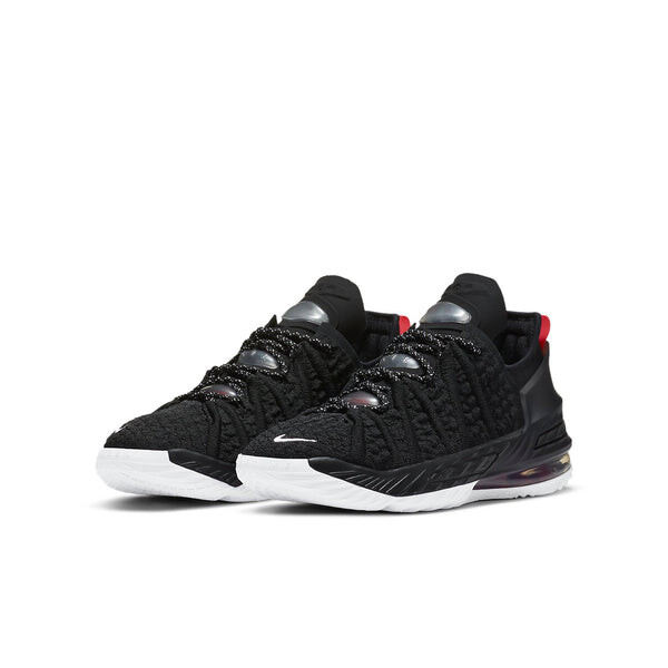 Кроссовки lebron 18 'black university red' Nike, черный — фото 3