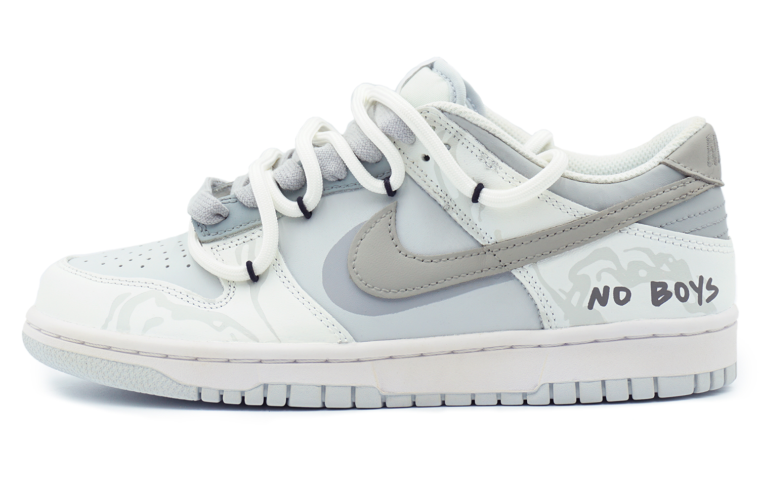 

Кроссовки Nike Dunk Skateboard Shoes Women's Low-Top White Blue