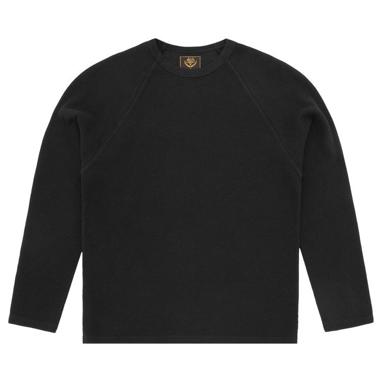 

Лонгслив Corteiz Star Raglan Waffle Thermal 'Black'
