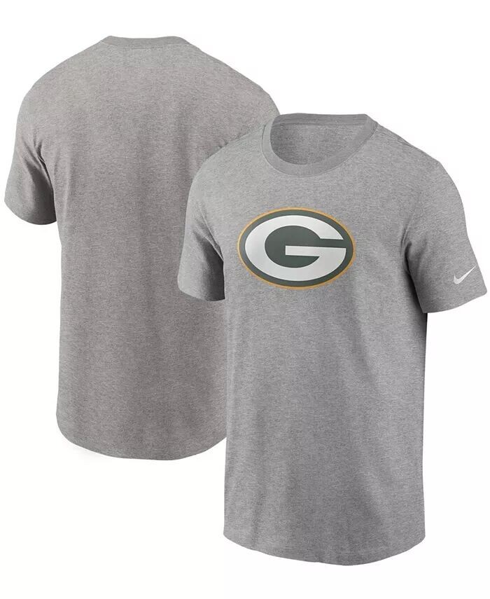 

Мужская серо-серая футболка с логотипом Green Bay Packers Primary Nike