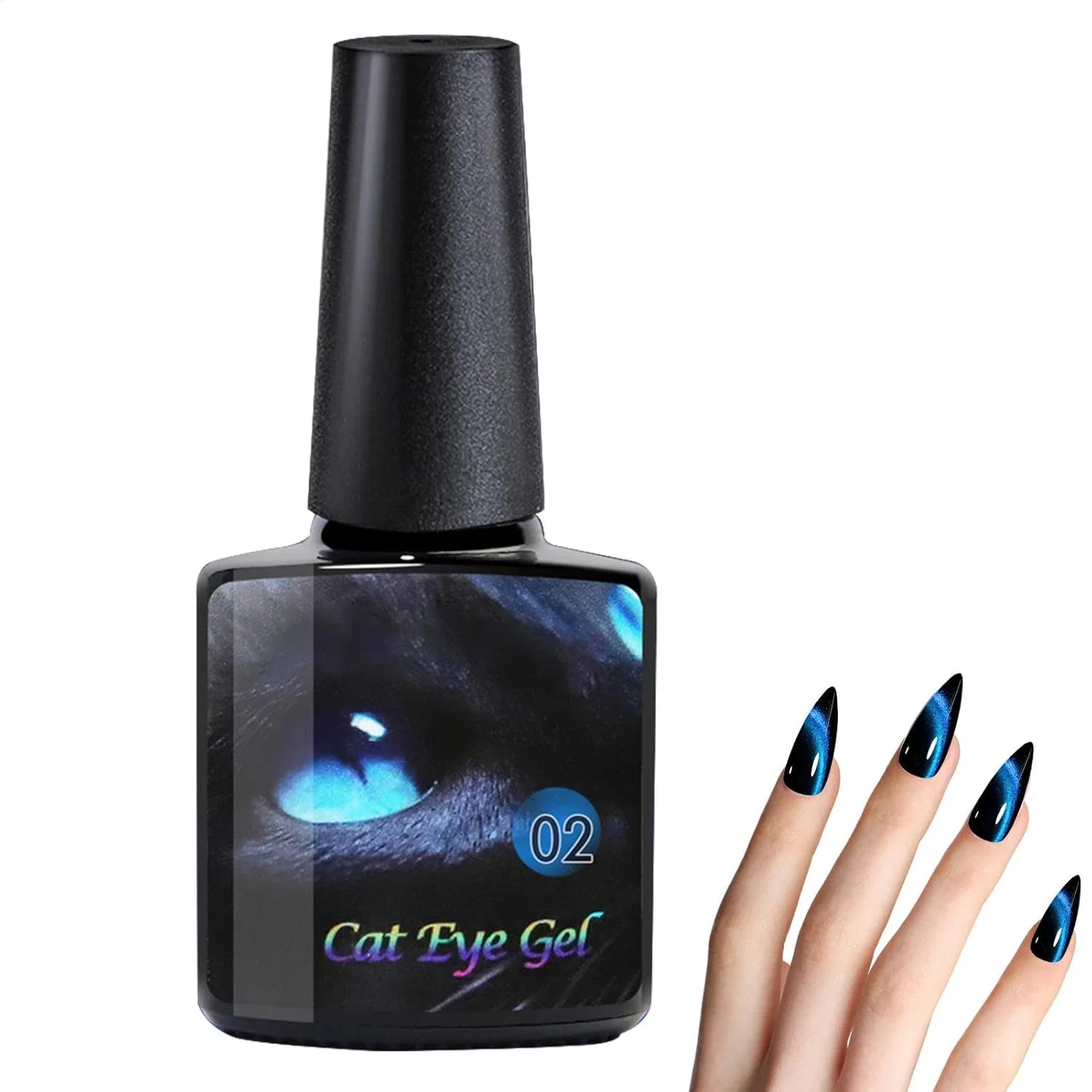 Магнитный гель-лак для ногтей 9D Kitten Eye, 8 мл Generisch, 02