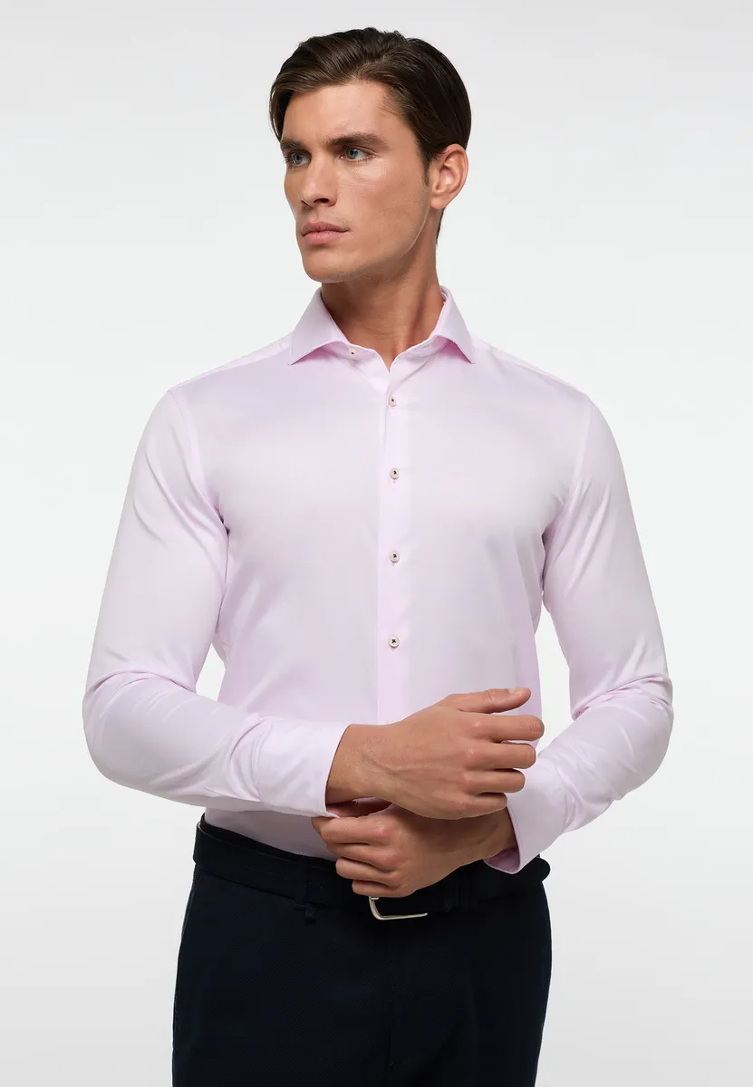 

Рубашка Eterna с длинными рукавами "SLIM FIT", розовый
