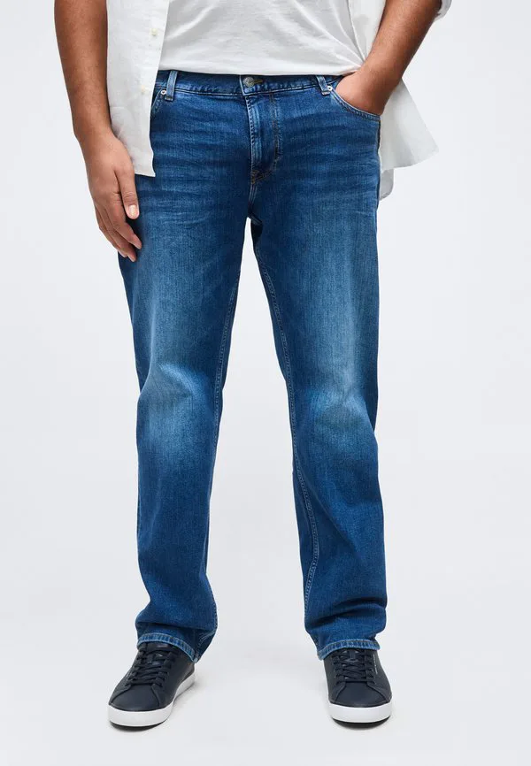 Плюс джинсы с потертостями, обычные джинсы прямого кроя Tommy Hilfiger, Blue