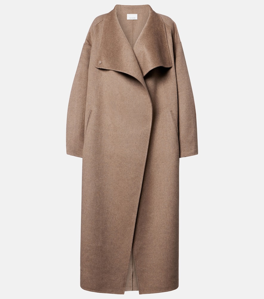 

Пальто-пончо Leroy из смесовой шерсти The Frankie Shop, Taupe Melange