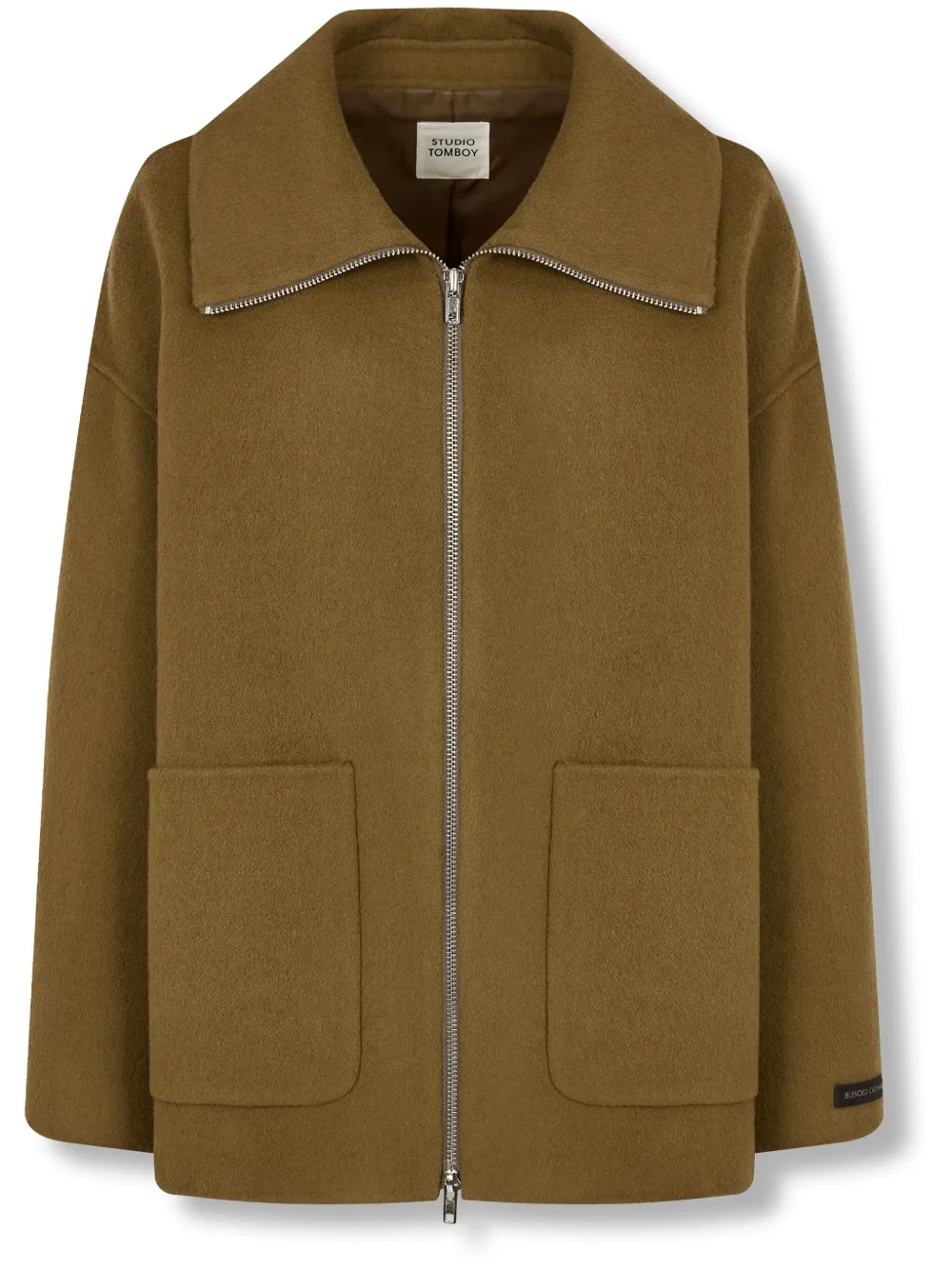 

Куртка с широким воротником STUDIO TOMBOY, зеленый