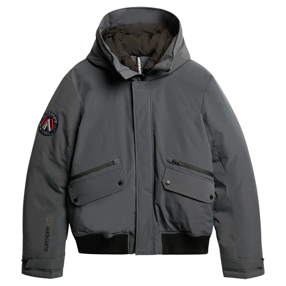 

Куртка Superdry City Padded bomber, серый