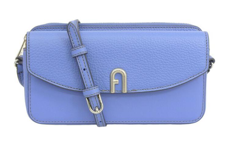 

Furla Кожаная сумка через плечо Примула женская синяя