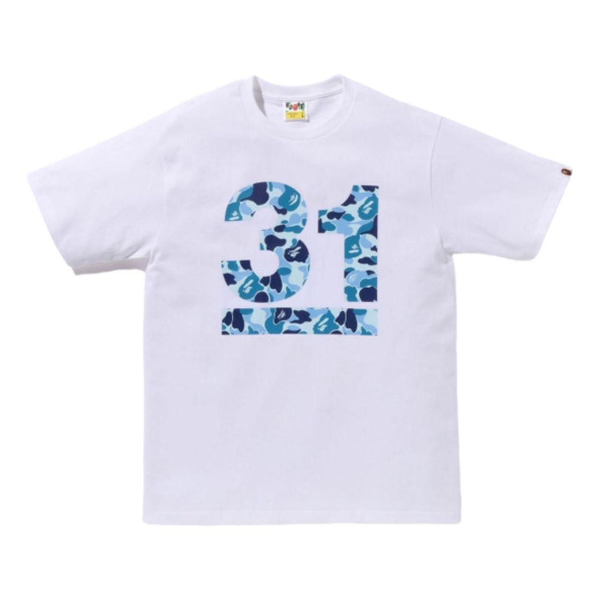 

Футболка A Bathing Ape в камуфляжной расцветке, выпущенная к 31-й годовщине компании, цвет «синий»