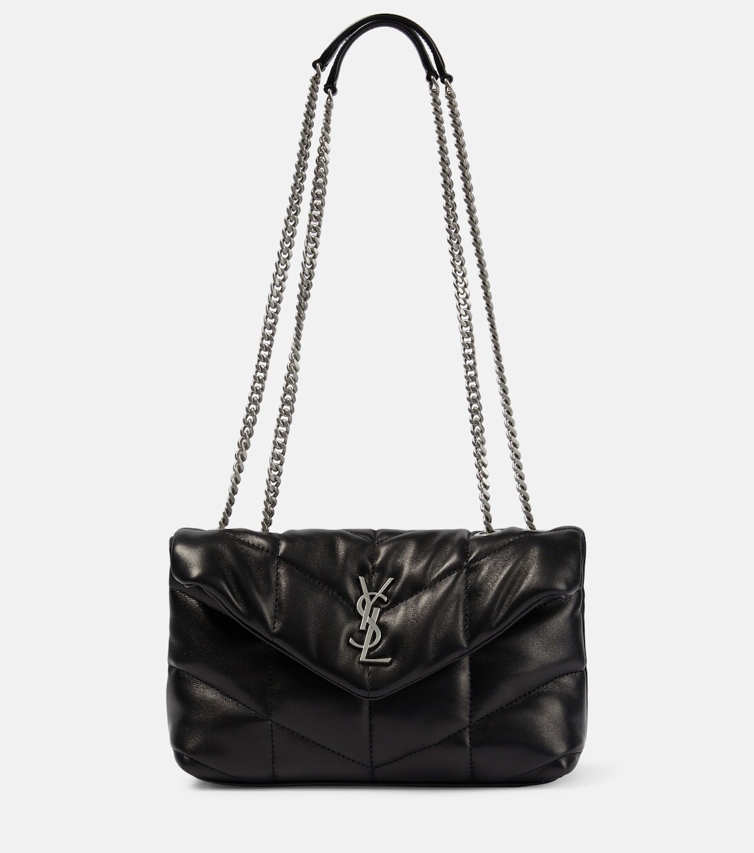 

Стеганая сумка на плечо Puffer Toy Saint Laurent, черный