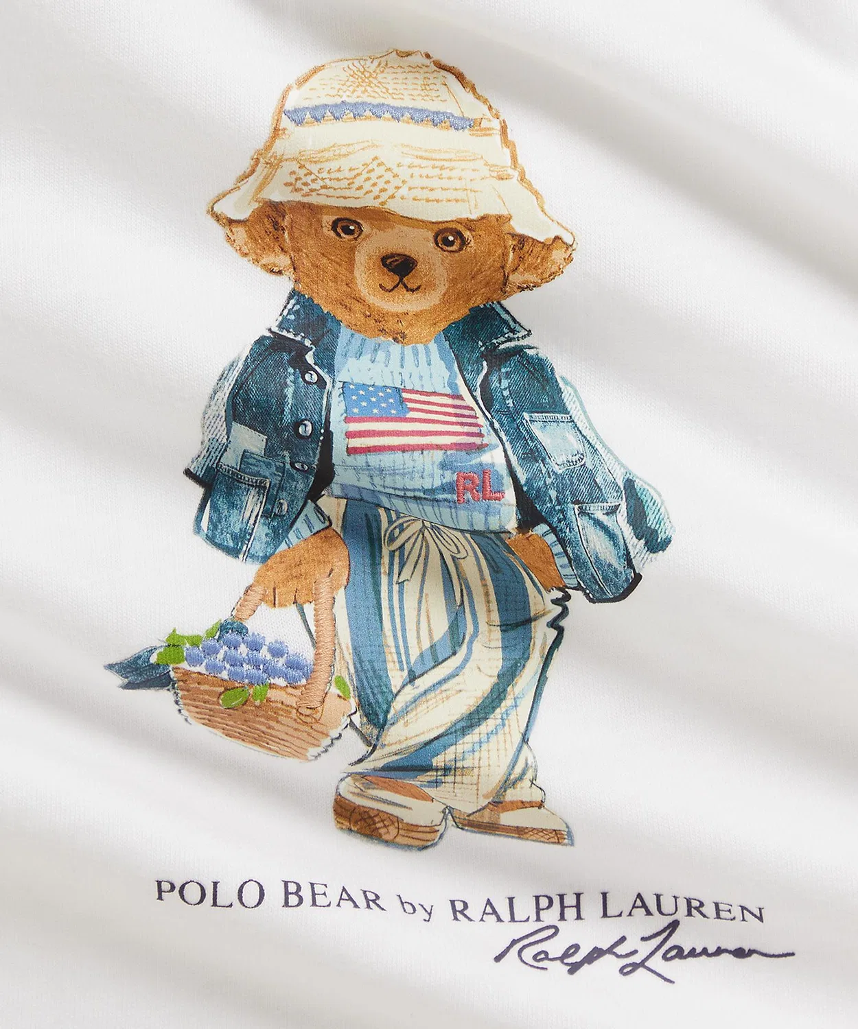 Футболка Polo Bear из хлопкового джерси, Ralph Lauren, белый — фото 3