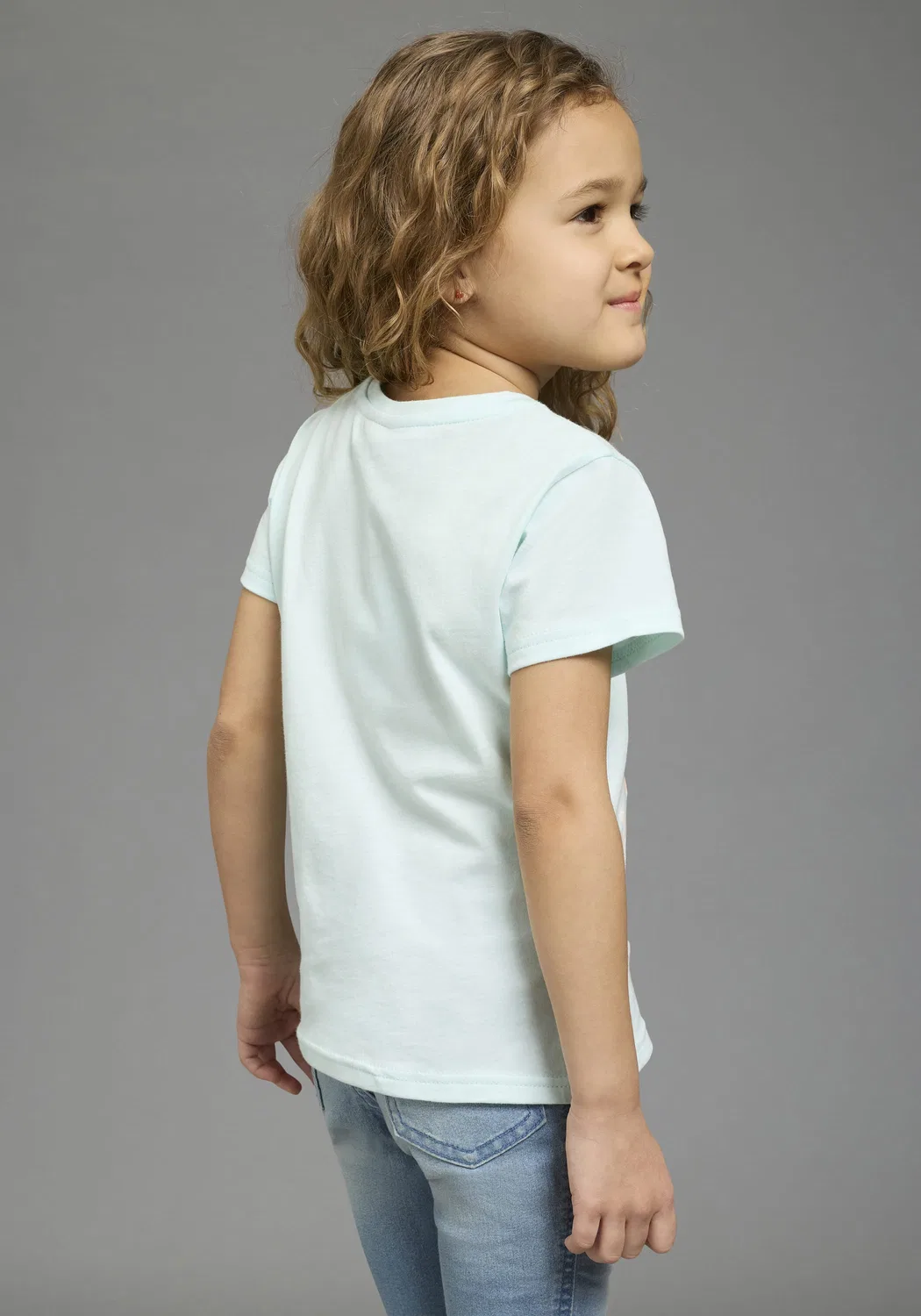 Футболка детская с принтом Vaiana, Kidsworld, бирюзовый — фото 4
