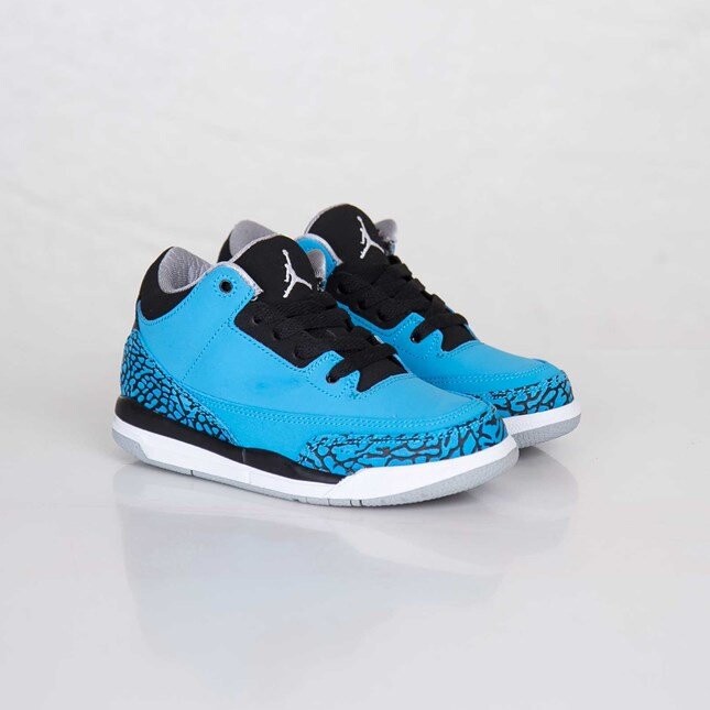Кроссовки Air Jordan 3 Retro BP 'Powder Blue', синий — фото 2