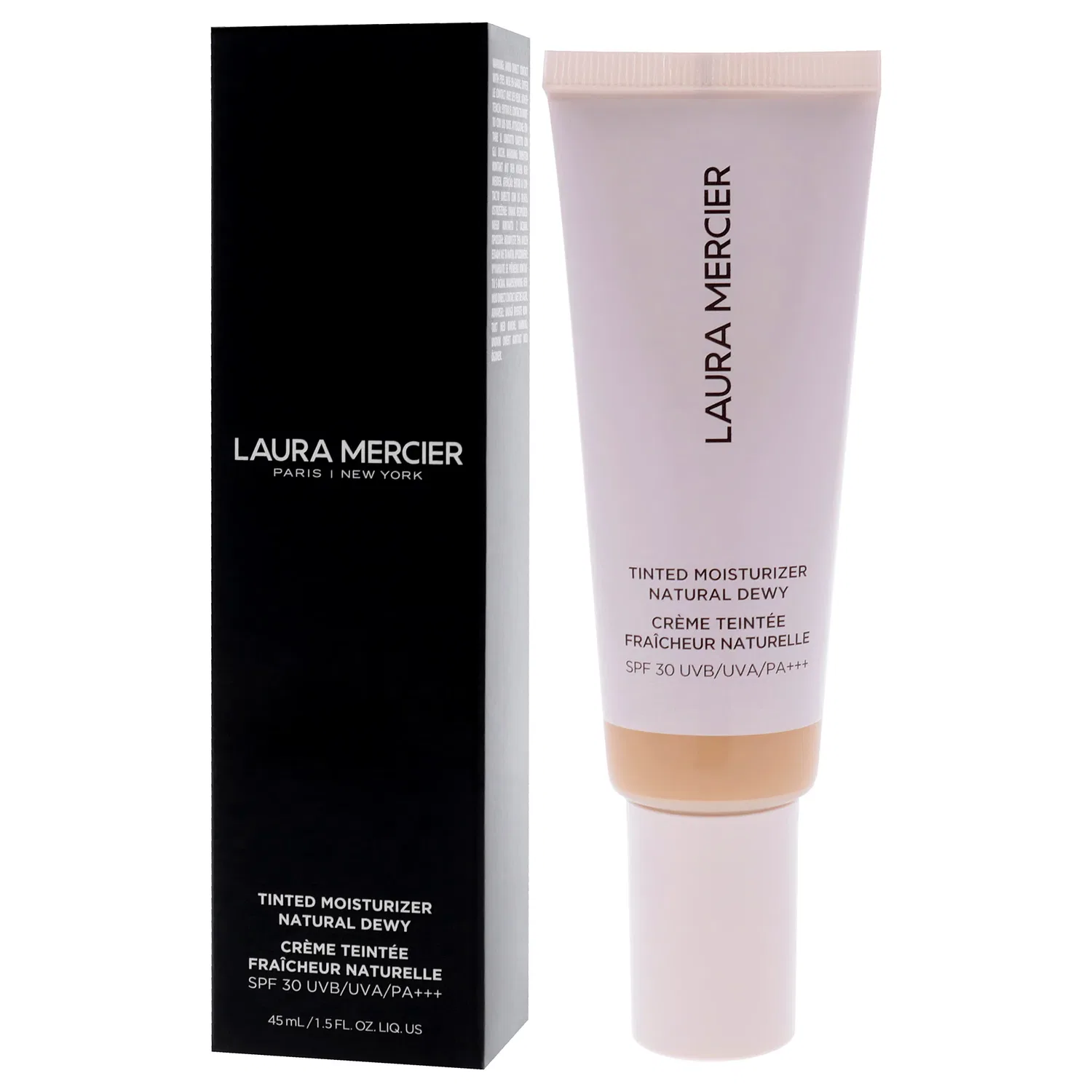 Увлажняющий тонирующий крем с эффектом сияющей кожи, SPF 30 - 2W Citrine от Laura Mercier для женщин - 42 г (1,5 унции), коричневый — фото 4