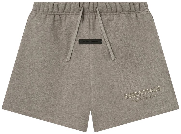 

Детские флисовые футбольные шорты Fear of God Essentials, серый