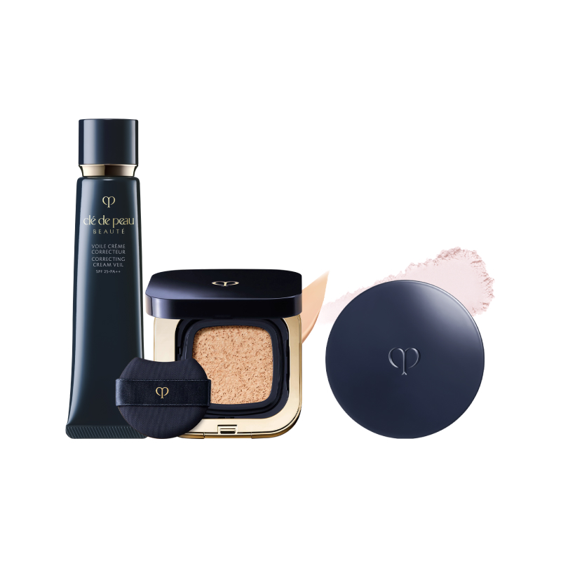

Набор косметики для женщин Clé De Peau Beauté, [Three-Piece Set] Star Isolation+Essence Square светло-Air Cushion O10+Powder