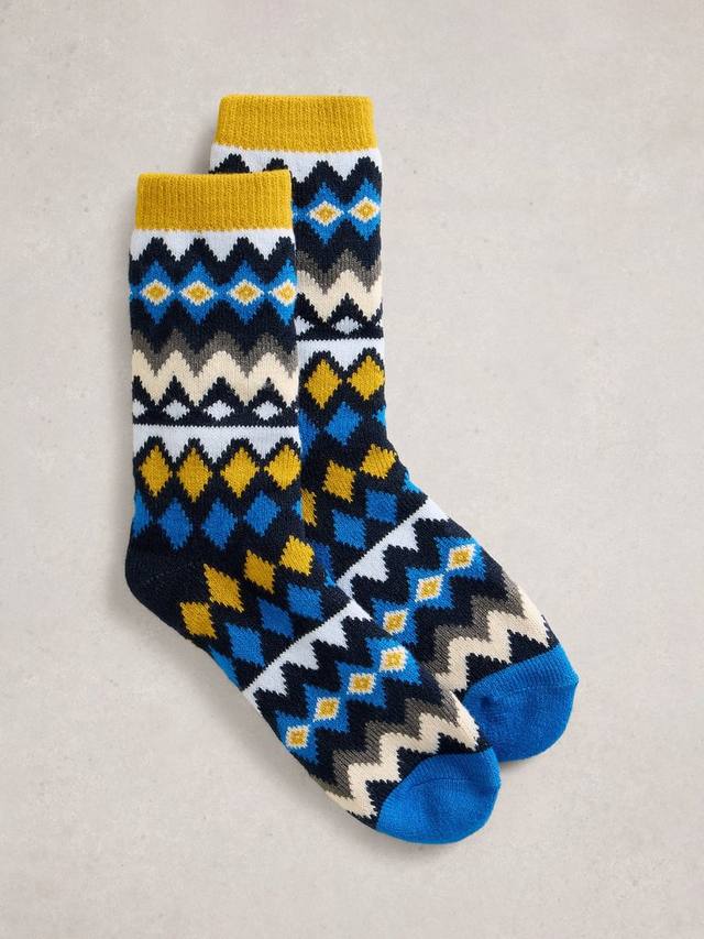 

Носки Diamond Fair Isle White Stuff, Blue/Multi