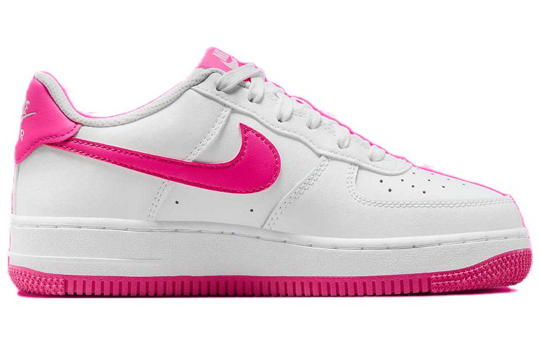 Nike Air Force 1 'White Laser Fuchsia' GS, Белый Розовый — фото 2
