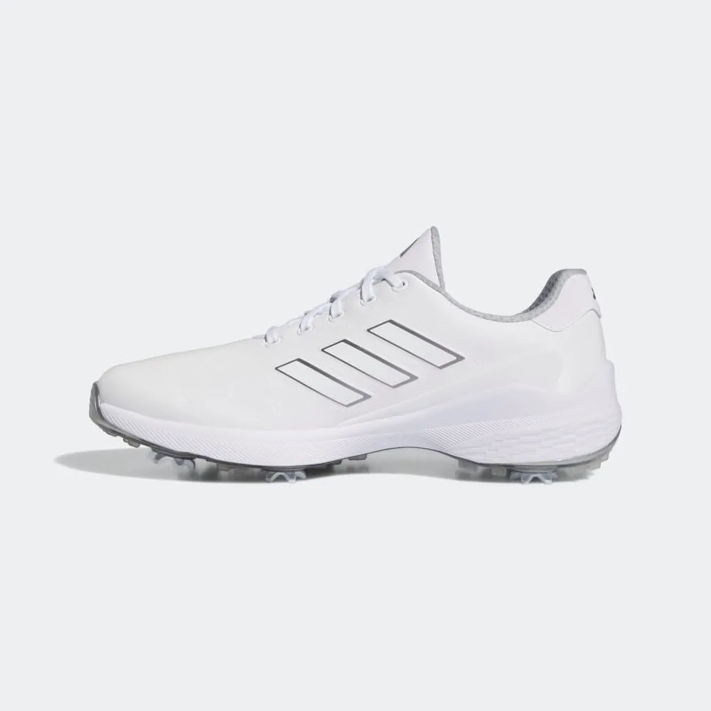 Мужские гольф-кроссовки Adidas ZG23, белый/темно-серебристый/металлик — фото 2