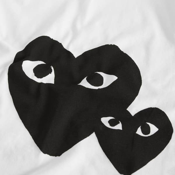 Футболка с логотипом U, трикотажная Comme Des Garçons Play, белый — фото 2