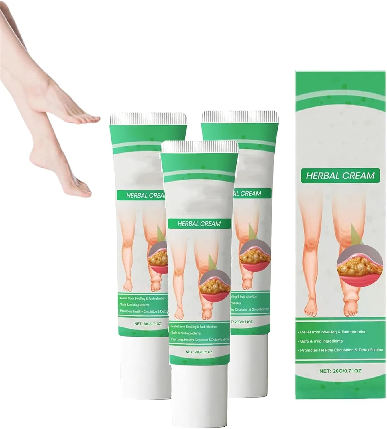 Крем для ног SwellAway от отеков (3 шт.) Generisch, 3Pcs