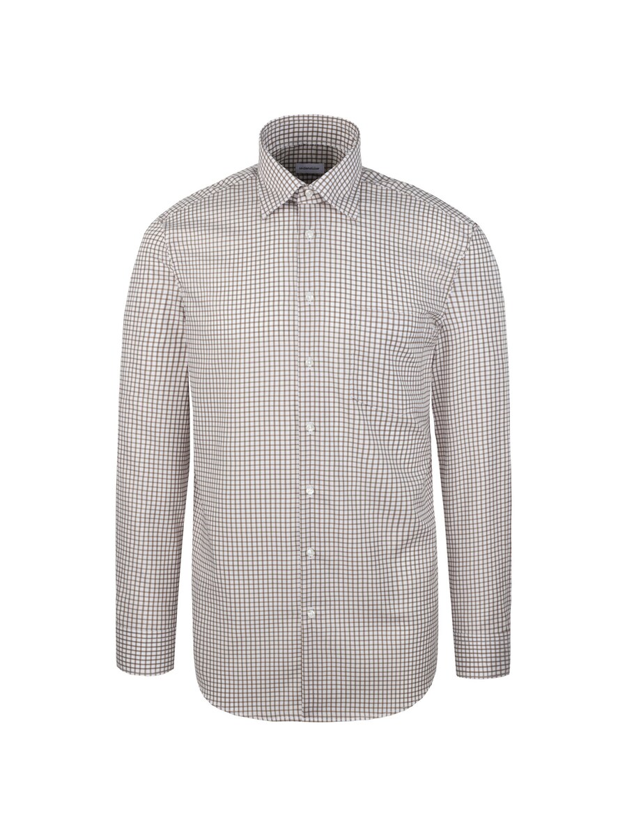 

Рубашка делового покроя Regular Fit SEIDENSTICKER, коричневый