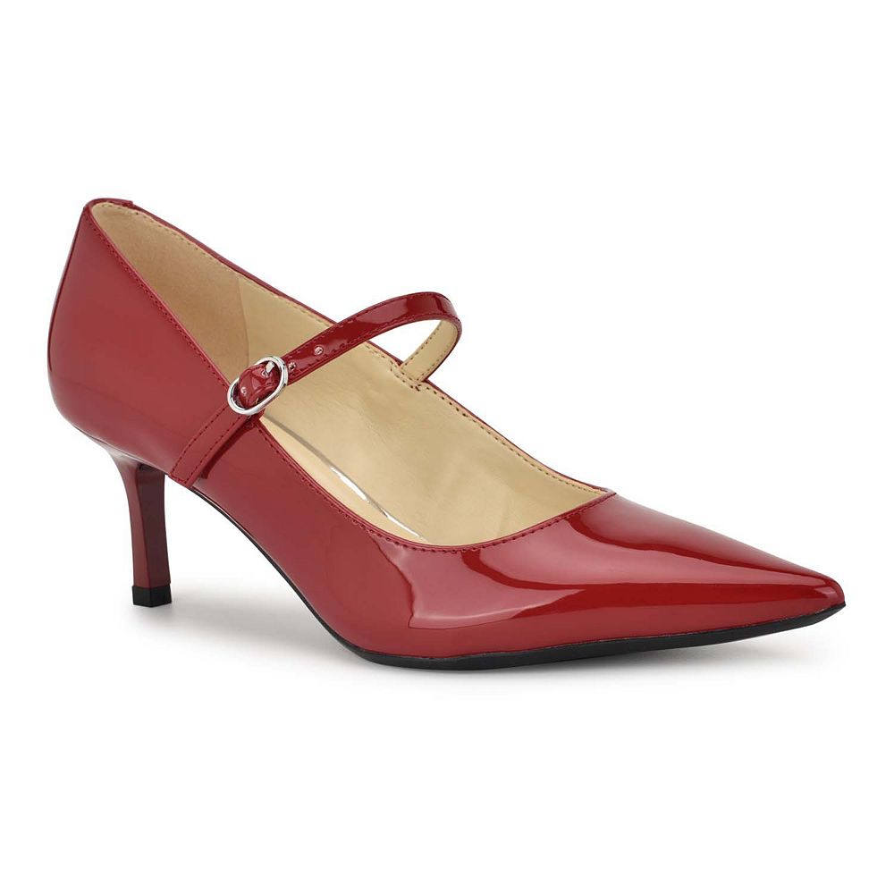 

Женские модельные туфли на каблуке-шпильке Nine West Hadey, цвет Red Patent