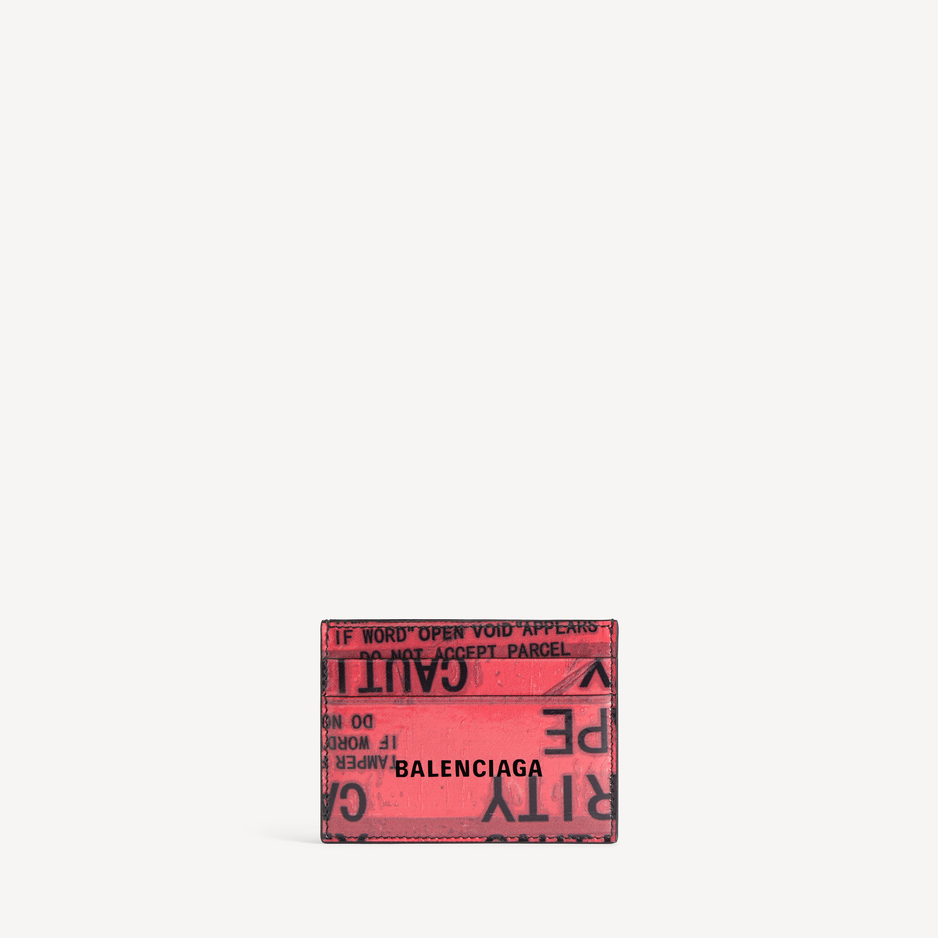 

Мужской держатель для карт tape type в черно-красном цвете BALENCIAGA, красный/черный