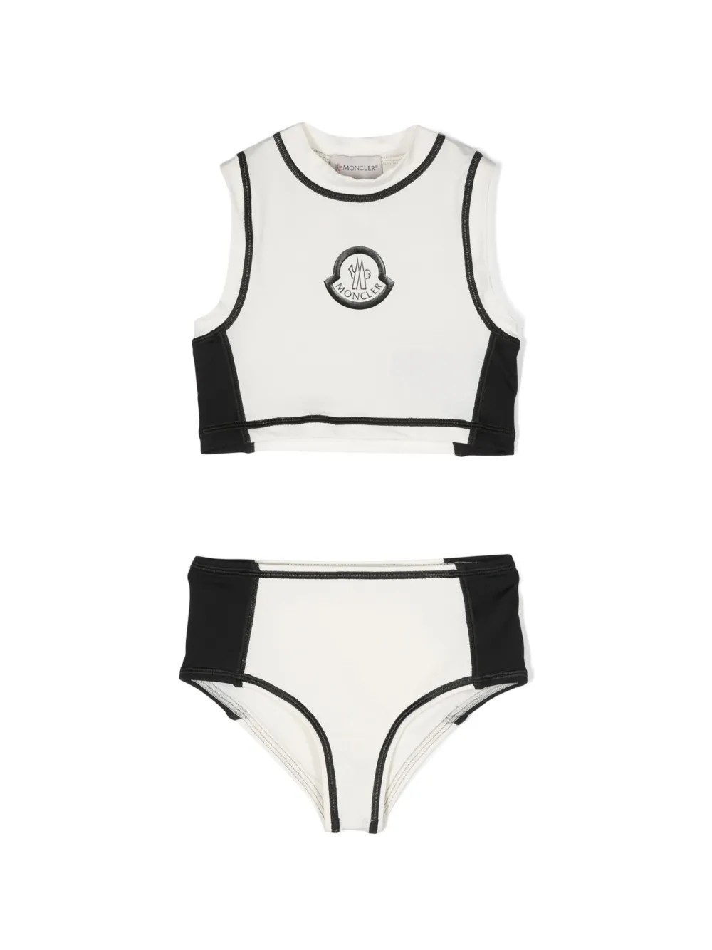 

Бикини с логотипом Moncler Enfant, белый