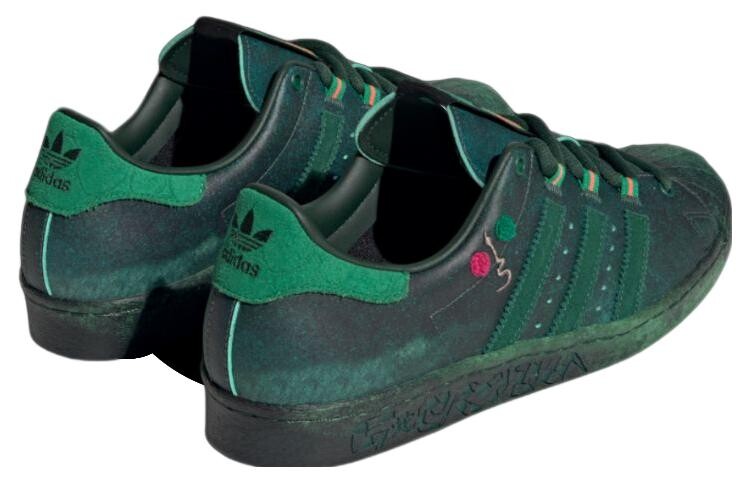 Кроссовки Adidas Originals Originals Superstar 80s X Han Meilin 'Green' — фото 4