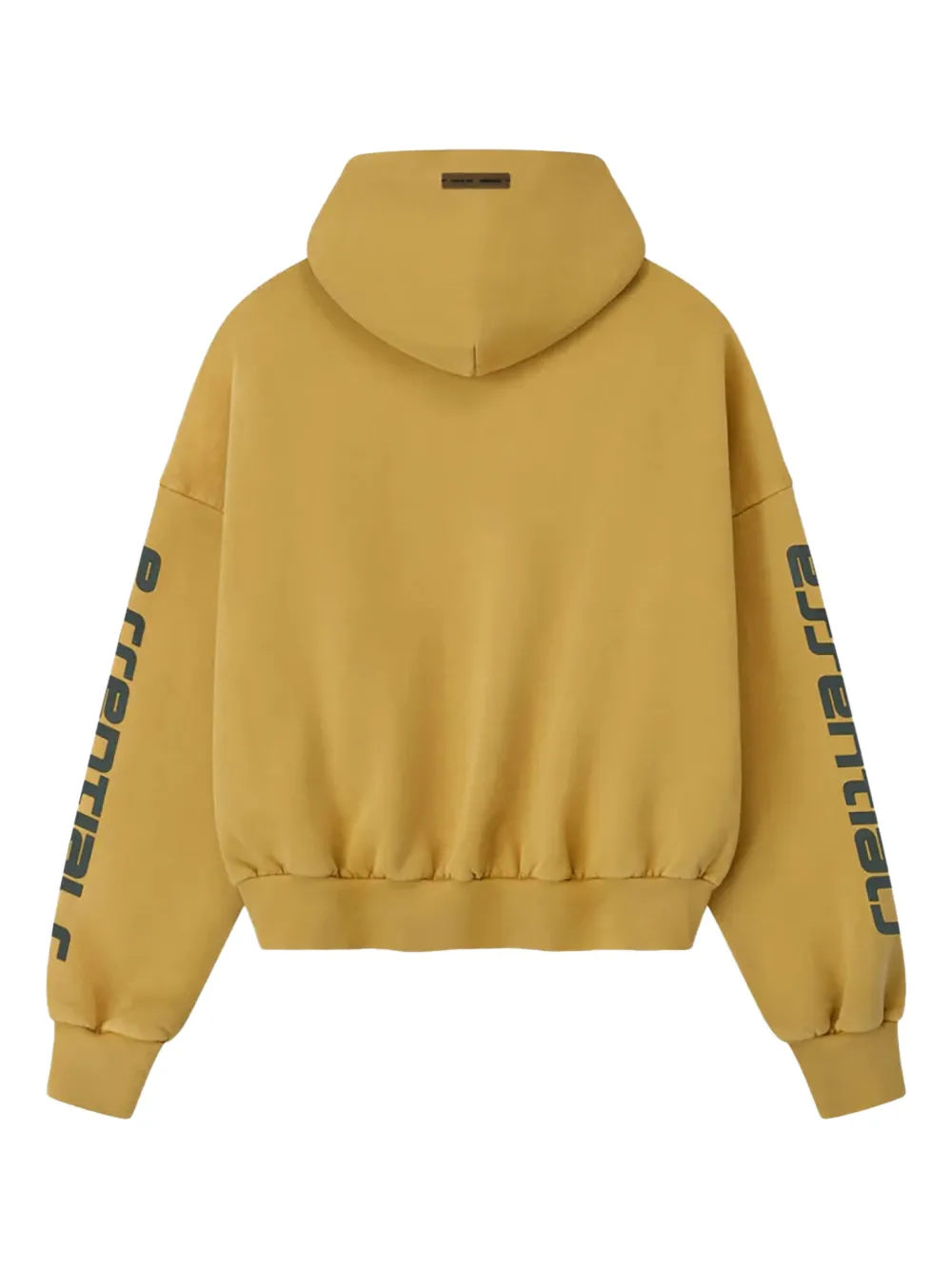 Флисовое худи с принтом Fear Of God Essentials, желтый — фото 2