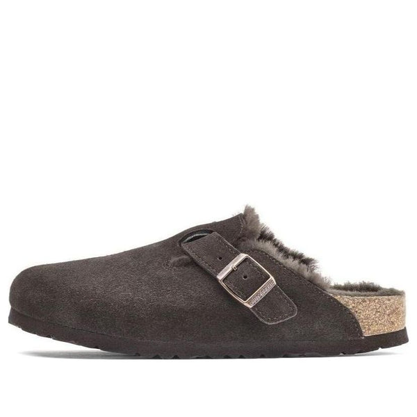 

Тапочки boston shearling suede shoes 'mocha' Birkenstock, коричневый